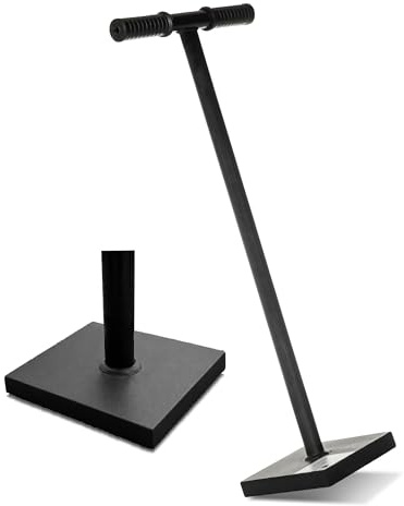 Küpper Betonstampfer aus Stahl, Grundplatte 20x20 cm, 84 cm hoch Art.-Nr. 8409, Bodenstampfer und Erdstampfer zum Verdichten (Schwarz)
