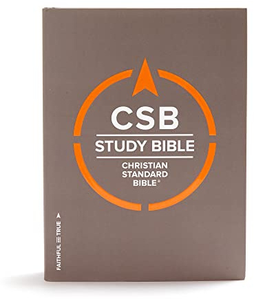 CSB Study Bible, Hardcover: Red Letter, Study Notes and Commentary, Illustrations, Ribbon Marker, Sewn Binding, Easy-To-Read Bible Serif Type