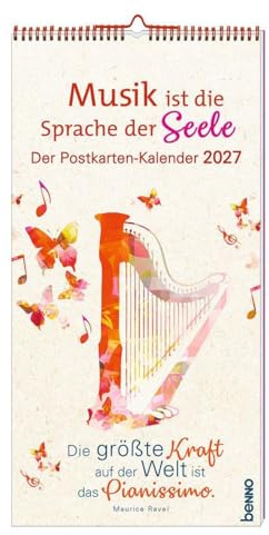 Musik ist die Sprache der Seele 2027: Der Postkarten-Kalender