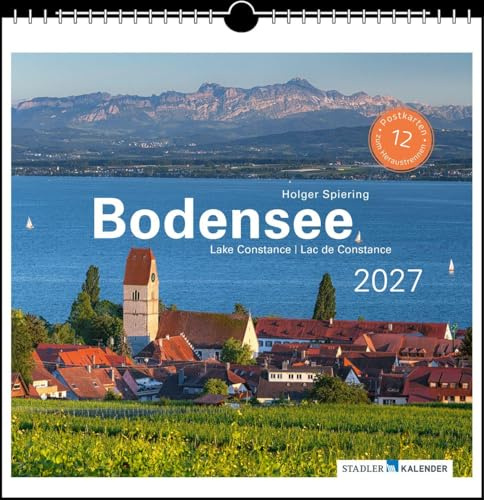 Bodensee 2027: Postkarten-Tischkalender
