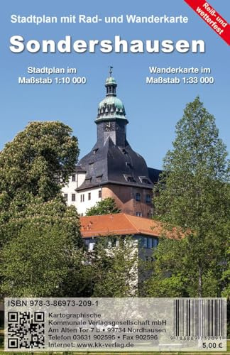 Sondershausen: Stadtplan mit Rad- und Wanderkarte