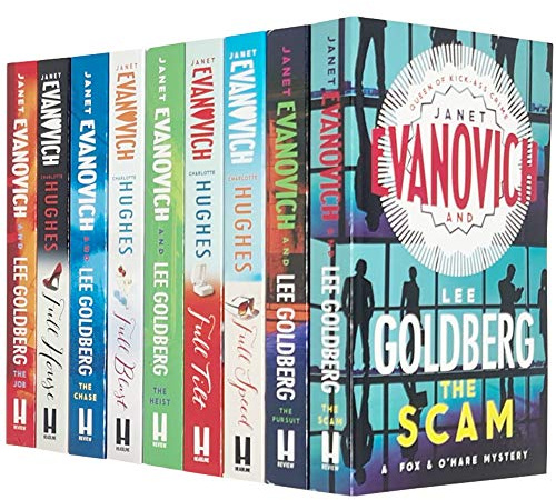 Janet Evanovich 9 Books Collection Set (Scam, Pursuit, Full Speed, Full Tilt, Heist, Full Blast, Chase, Full House, Job)