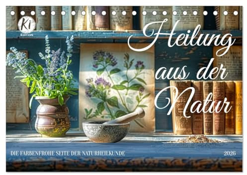Heilung aus der Natur (Tischkalender 2026 DIN A5 quer), CALVENDO Monatskalender: Entdecken Sie die Heilkraft der Natur in Verbindung mit der Schönheit der Stillleben (CALVENDO Gesundheit)