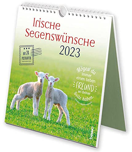 Irische Segenswünsche 2023: mit 24 Postkarten