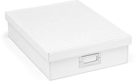 OSCO Faux Leather A4 Box - White