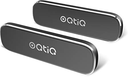 OQTIQ [Paquete de 2] Soporte magnético para teléfono de Coche, imán Rectangular Plano para salpicadero, Universal para teléfonos celulares y Mini tabletas (rectángulo Plano)