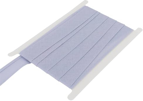 Schrägband aus 100% Baumwolle, 13 mm, 25 mm breit, zum Nähen von Wimpelketten pro 5 Meter (blasslila, 25 mm breit)