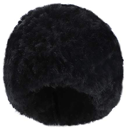 Strickmütze Winter Wintermütze Verdickt Warm Mütze Damen Mädchen Pelzmütze Flexibel Bunt Fellmütze Kaninchenfell Gestrickt Damenmütze Atmungsaktiv Weich Beanie Outdoor Alltagsleben Einheitsgröße