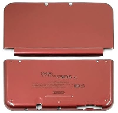 New Replacement Front Back Faceplate Plates Upper & Lower Panel Battery Housing Shell Case Cover for New 3DS XL / 3DS LL 2015 Game Console - Red
