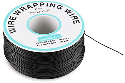 0.25mm Tin Plated Copper Cable Wire-Wrapping Single Wire Core Strand 30AWG Cable 250meter Black