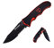 Harnds Blazer Klappmesser,10 cm 9Cr18MoV Stahl Klinge Messer mit Doppeltes Sicherheitsschloss und Rutschfester G10-Griff fur Bushcraft Survival Jagd [Amazon Verkaufen] (Schwarzes Titan)