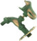 AERZETIX - C60255 - Cannelle murale robinet d'évier 1/2'' motif chien antique rétro décorative - plomberie fontaine ornement salle de bain vintage robinetterie jardin - en laiton vielli vert