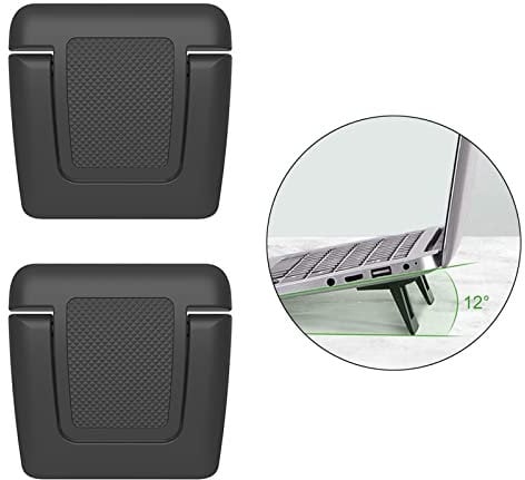 XZSomaloy 2Pcs Mini Laptop Stand Invisible Computer Stand Foldable Portable Ventilated Desktop Laptop Holder Keyboard Riser Suitable for Notebook Keyboard