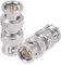 Superbat BNC Adapter 75 Ohm 2Stk Stecker zu Stecker für 3G/6G HD SDI Kabel Switcher CCTV Video Transmitter Kamera System