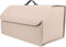 Auto Kofferraum Leder Organizer Box, für BMW i3 i3s i3-S iX, Kofferraum Storage Box Wasserdicht Leder Faltbare Aufbewahrung Zubehör,F/Beige