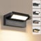 Wandleuchte Außen Innen 22W LED,Außenleuchte Außenlampe Wand,IP65 wasserdichte Außenwandleuchte 3000K Warmweiß Aussenleuchte,Wandlampe mit 350° Schwenkbar Panel für Garten Terrasse Balkon Schwarz