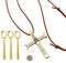 Zaky OP Anime Nautical Great Swordsman Halskette Zoro Ohrringe Anime Kostüm Cosplay Accessoires Dracule Mihawk Kreuz Schwert Kogatana Halskette mit Luffy Aufkleber 14 Stück