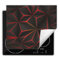 DarHaus Herdabdeckplatte Einteilig Küche Herdabdeckung Ceranfeld Herdabdeckplatten Anti Rutsch Matte Aufrollbar 60x52 cm, grau - rot 3D