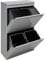 Arregui Top CR622-B2 Cubo de Basura y Reciclaje de 4 Compartimentos con Cajón Superior | 23+11+17+17 L (68 L) | con Cubetas para Envases y Orgánico | Contenedores de Reciclaje de Cocina | gris