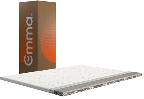 Emma Premium Topper 160x200 | Atmungsaktiver & Klimaregulierender Matratzentopper | 8 cm Höhe | Waschbarer Bezug