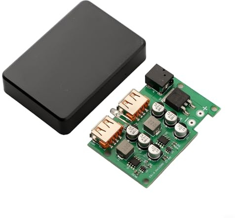 Regolatore di carica solare, doppia USB per regolatore QC3.0, 5 V, 12 V, 18 V, 24 V, tensione per stabilizzatore fai da te per telefono cellulare, laptop, fotocamera, ricarica rapida