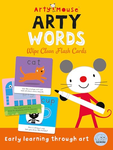 Arty Mouse Arty Words Wipe Clean Flash Cards: Handwriting and Pen Control practice for Preschool and Early Learners