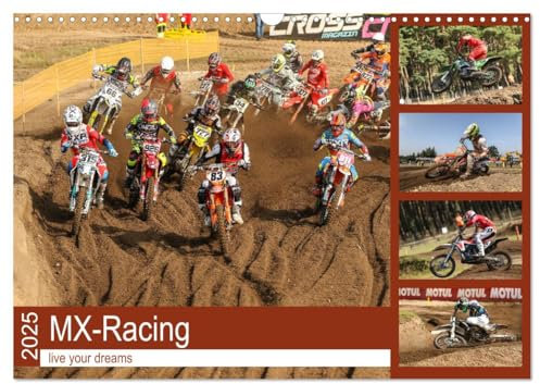 MX-Racing live your dreams (Wandkalender 2025 DIN A3 quer), CALVENDO Monatskalender
