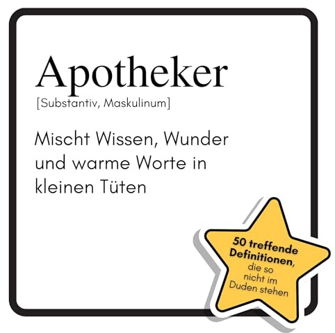 Apotheker: Mischt Wissen, Wunder und warme Worte in kleinen Tüten. Das lustige Geschenkbuch für Mann, Frau, Kollege, Freund zu Geburtstag, Weihnachten