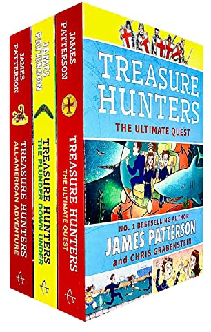 Treasure Hunters Series 6-8 Books Collection Set By James Patterson (All-American Adventure, The Plunder Down Under & Ultimate Quest)