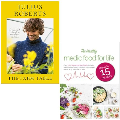 The Farm Table By Julius Roberts & The Healthy Medic Food for Life By Iota 2 Books Collection Set