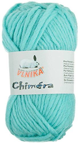 50g Filzwolle CHIMERA, Wolle zum Strickfilzen, Farbauswahl, Farbe:hellblau