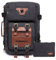KAUKKO Rucksacke Herren Vintage 3 Way Schulrucksack für Outdoor Reisen Wandern Schwarz