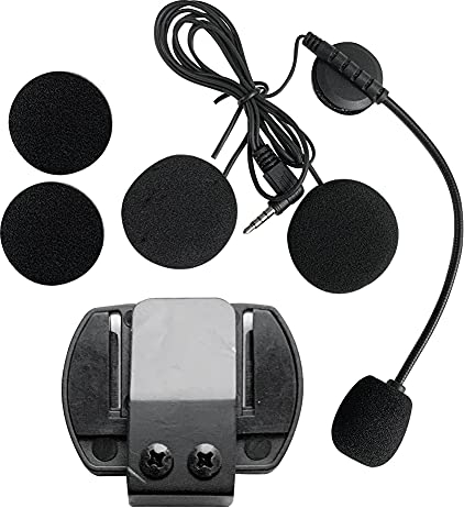 QSPORTPEAK V6/V4 Altavoz micrófono y Clip de Montaje, para el intercomunicador de Motocicleta V6/V4