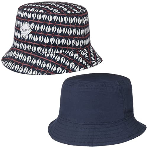 Barts Antiguo Bucket Kids Wendehut Baumwollhut Stoffhut Fischerhut Sonnenhut Strandhut Kinderhut Kinder - mit Futter Sommer Frühling-Sommer - 50 cm dunkelblau