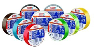 tesa PVC-Elektroisolierband 10m x 15mm, blau 10 Stk
