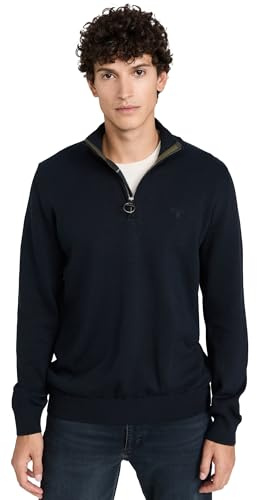 Barbour Pullover Pullover Herren Cotton Half Zip Knitted Jumper