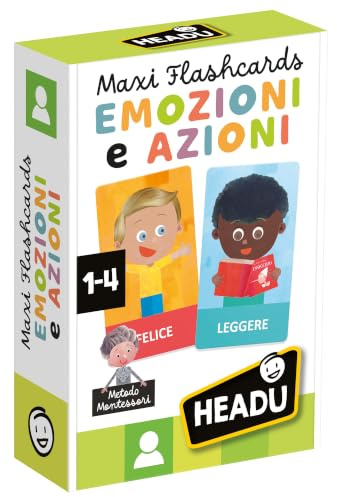 Headu Flashcards Montessori Emozioni E Azioni 1-4 Jahre
