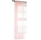 Laneetal Transparente Gardine mit Kräuselband 1 Stück Fensterschal aus Voile in Rosa 140x245 cm Fenstervorhang für Schlafzimmer Kinderzimmer Küche Vorhang Dekoschal
