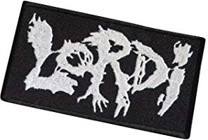 Martyna Trading Official Grunge Metall-Stickerei, zum Aufbügeln, Souvenir - Schwarz, Rechteckig, Medium (8-10 cm), 1 Stück, Bügelbild, Patch