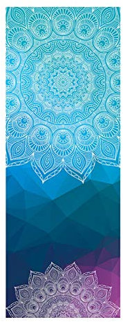 Yusheng - Asciugamano da yoga, antiscivolo, ad asciugatura rapida, pieghevole, assorbente dal sudore, in microfibra, per yoga, pilates, allenamento, ginnastica, 183 x 63 cm