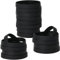 LVNRIDS 50 pcs Silicone Elastic Wristbands Blank Rubber Wrist bands Bracelets for School Sport Party Black