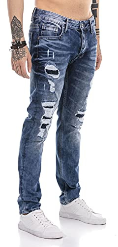 Redbridge Jeans für Herren Hose Denim Pants Used Look Destroyed