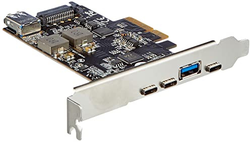 Delock PCI Express x4 Karte zu 3 x USB Type-C™ + 2 x USB Typ-A - SS USB 10 Gbps
