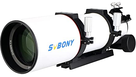 SVBONY SV550 APO Triplett-Refraktor, 80 mm F6 OTA mit Mikroreduktions-Rap-Fokuser, tragbares Teleskop Erwachsene für Deep Sky Astrofotografie und Visual