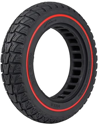 Aloskart 10 Pouces Pneu Plein Trottinette 10x2.0-6.5, Pneu Trotinette Electrique 36mm Rainures, 10” Roue Scooter, 10 Pouces Roue Increvable Trotinette Electrique, Wheel Tubeless Scooter