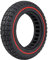 Aloskart 10 Pouces Pneu Plein Trottinette 10x2.0-6.5, Pneu Trotinette Electrique 36mm Rainures, 10” Roue Scooter, 10 Pouces Roue Increvable Trotinette Electrique, Wheel Tubeless Scooter