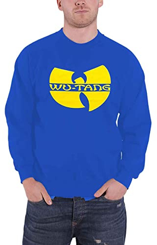 Wu-Tang Clan Sweatshirt Katana Band Logo Official Unisex Blue M