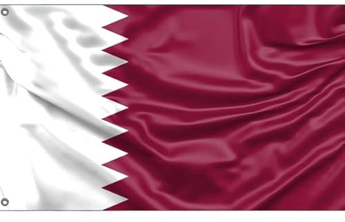 Flagge von Qatar | Einzigartiger Designdruck | Hergestellt in der EU (90 x 150 cm)