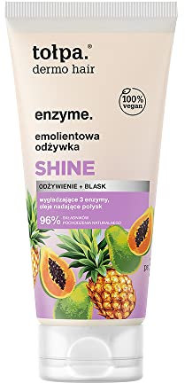 TOPPE Emaille Haarspülung SHINE Ernährung + Glanz Dermo Hair Enzyme. 200 ml