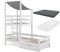 Vitalispa Hausbett Tom, Weiß, 90x200 cm mit Schublade und 2 Matratzen